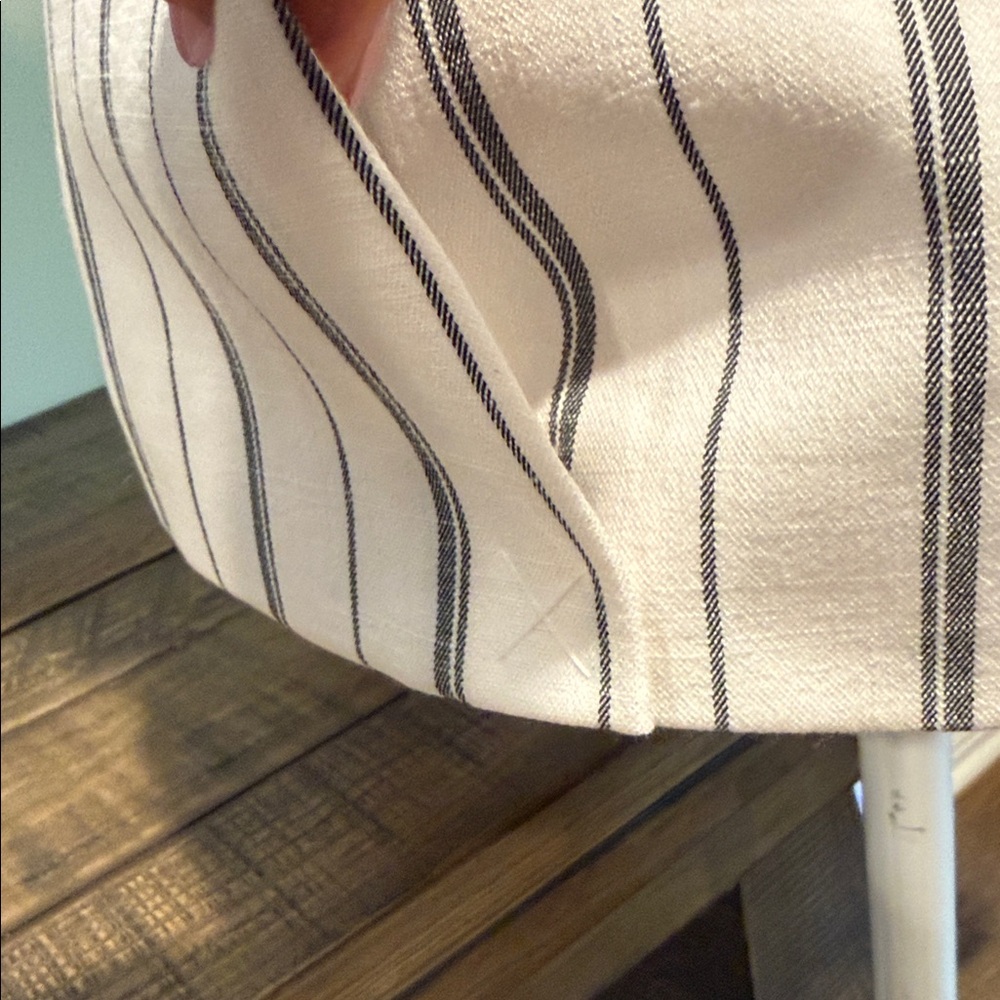 NWOT Calvin Klein White and Charcoal Striped Blazer - Picture 5 of 10